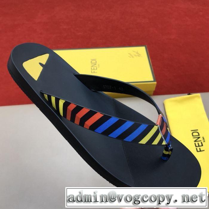 2019春夏は人気定番FENDI 2色可選 トングサンダル 一押し注目ブランドファション フェンディ