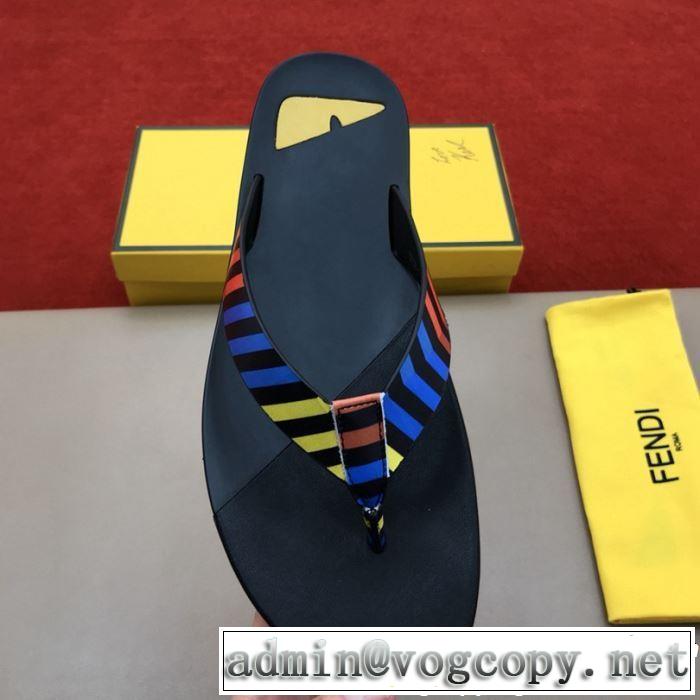 2019春夏は人気定番FENDI 2色可選 トングサンダル 一押し注目ブランドファション フェンディ