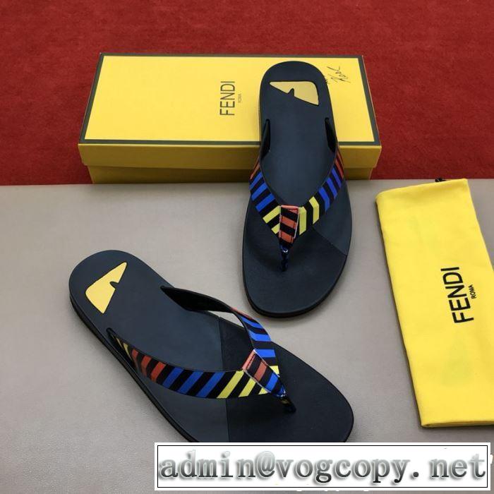2019春夏は人気定番FENDI 2色可選 トングサンダル 一押し注目ブランドファション フェンディ