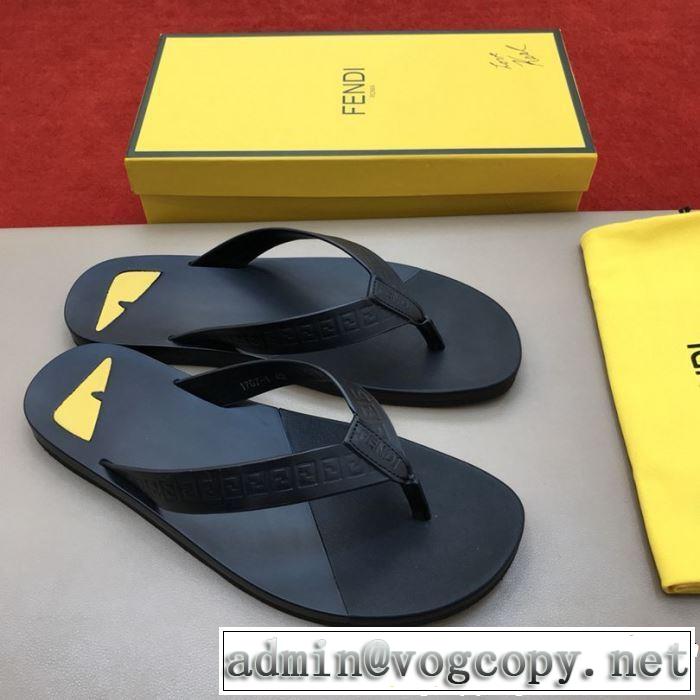 3色可選 海外セレブは大人気 フェンディ FENDI トングサンダル 2019春夏は人気定番