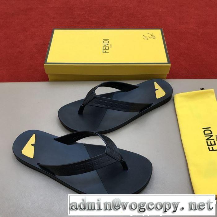 3色可選 海外セレブは大人気 フェンディ FENDI トングサンダル 2019春夏は人気定番