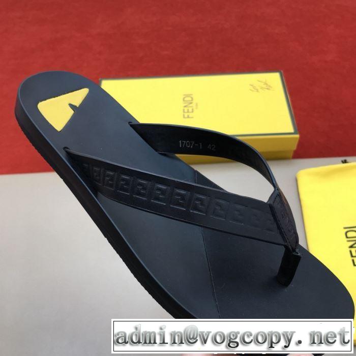 3色可選 海外セレブは大人気 フェンディ FENDI トングサンダル 2019春夏は人気定番