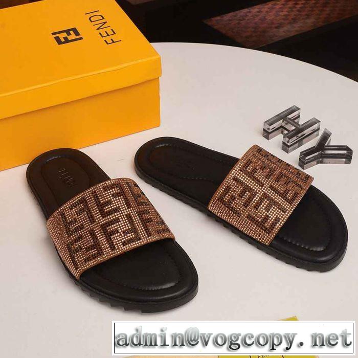  フェンディ FENDI スタイルUPして着こなす サンダル 夏ファッションをおしゃれに楽しもう  2色可選 スタイルアップ上品