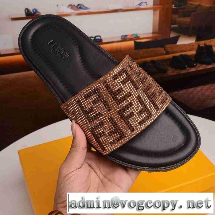  フェンディ FENDI スタイルUPして着こなす サンダル 夏ファッションをおしゃれに楽しもう  2色可選 スタイルアップ上品