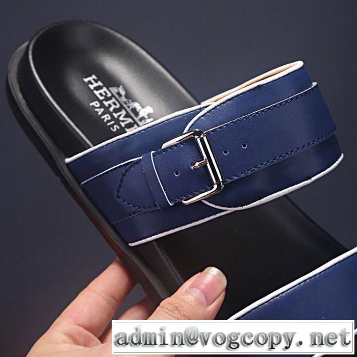 2色可選 エルメス 大人っぽく見せ新作 HERMES 大人っぽいファション感 サンダル 大人カジュアル夏ファッション2019 