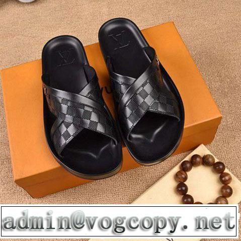 LOUIS VUITTON 2色可選  すっきりした印象にサンダル ルイ ヴィトン夏にぴったり上品