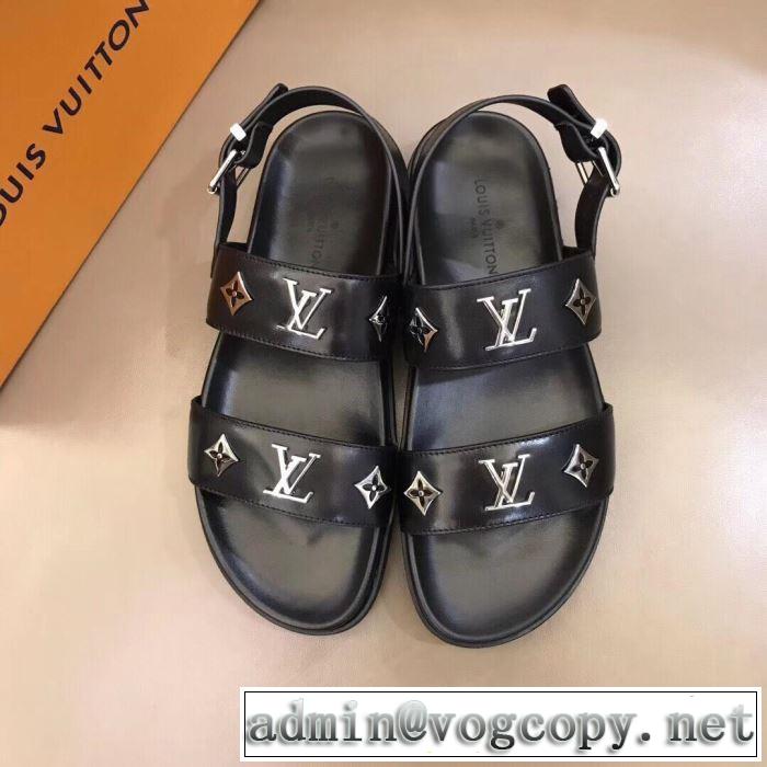サンダル 清潔感のある肌見せ ルイ ヴィトン 魅力的な今年らしい LOUIS VUITTON おしゃれな夏ファッション2019 