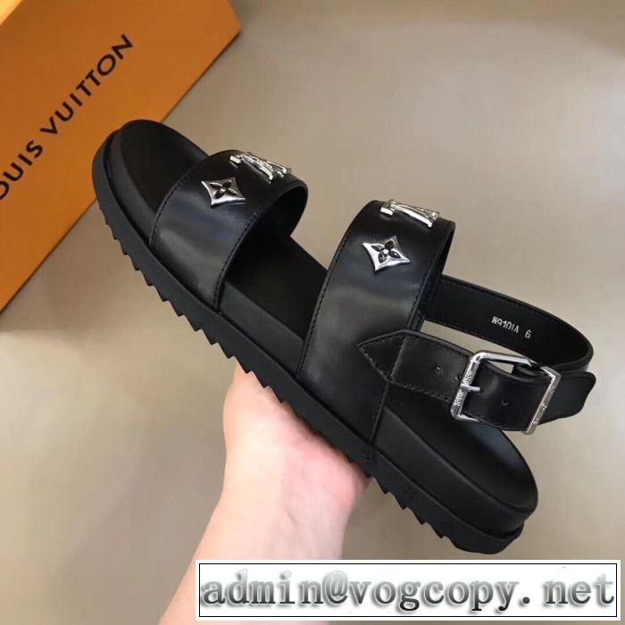 サンダル 清潔感のある肌見せ ルイ ヴィトン 魅力的な今年らしい LOUIS VUITTON おしゃれな夏ファッション2019 