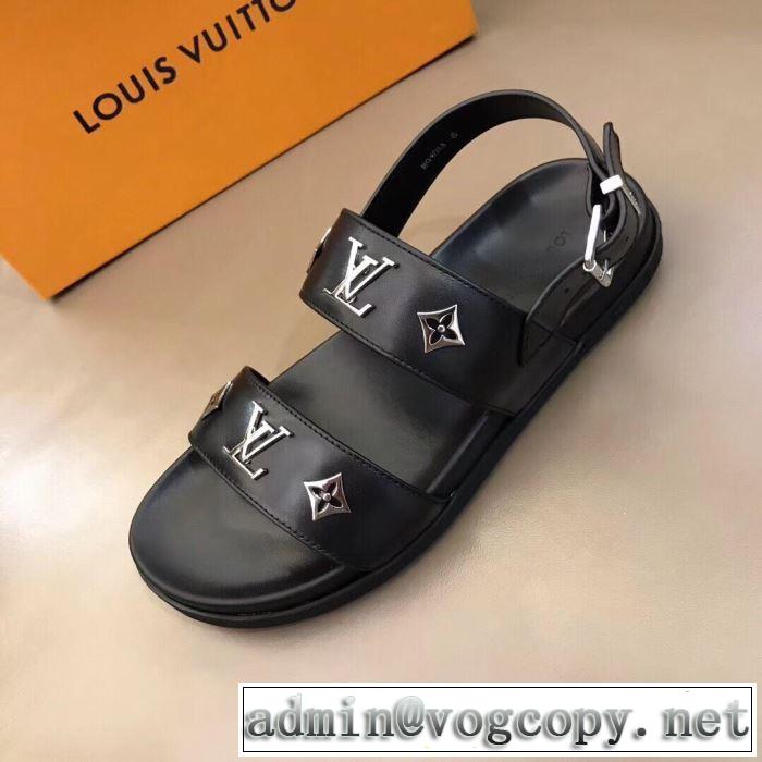サンダル 清潔感のある肌見せ ルイ ヴィトン 魅力的な今年らしい LOUIS VUITTON おしゃれな夏ファッション2019 