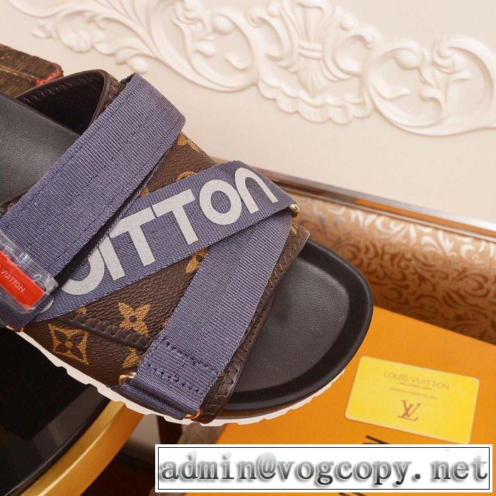 2色可選 2019夏色っぽさ サンダル 夏の王道　適度な上品さ ルイ ヴィトン LOUIS VUITTON オシャレアイテム 