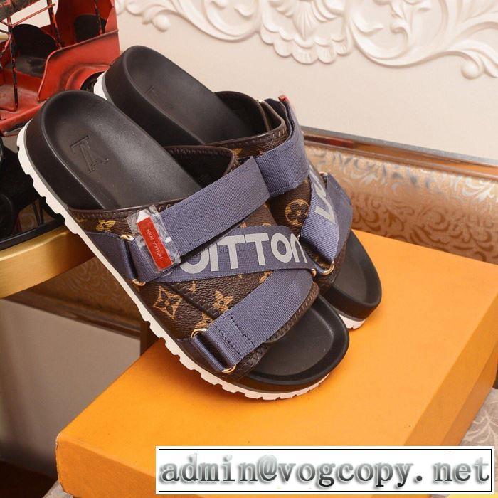 2色可選 2019夏色っぽさ サンダル 夏の王道　適度な上品さ ルイ ヴィトン LOUIS VUITTON オシャレアイテム 