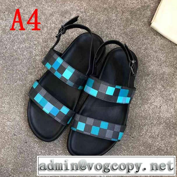 4色可選 おすすめ大人かわいい着こなし ルイ ヴィトン LOUIS VUITTON 2019即旬な装いに  サンダル きちんと感が抜群 