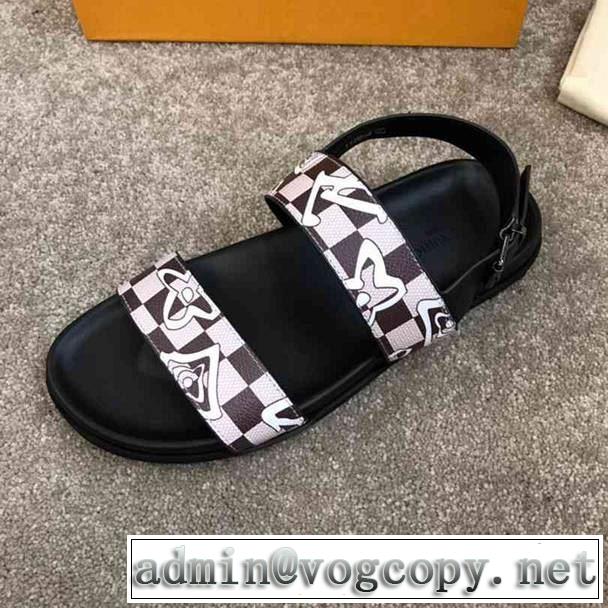  4色可選 おすすめ大人かわいい着こなし ルイ ヴィトン LOUIS VUITTON 2019即旬な装いに  サンダル きちんと感が抜群