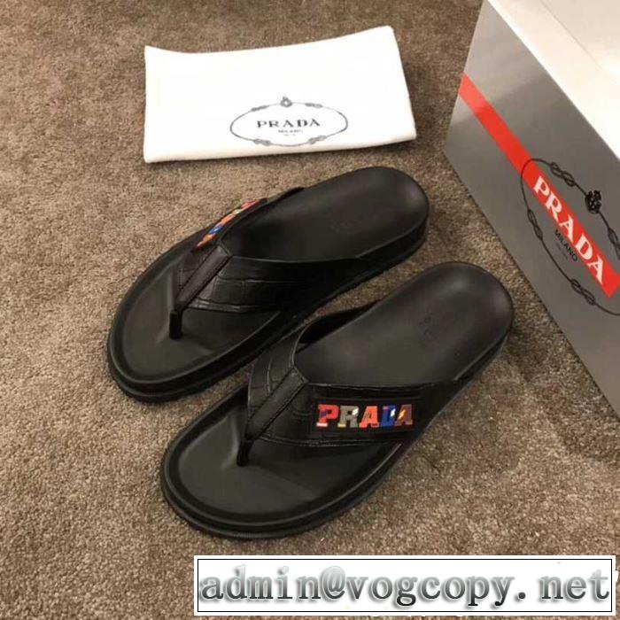 大人っぽく着こなし プラダ PRADA大胆にデザインオシャレ新品 サンダル2019春夏のトレンド新商品