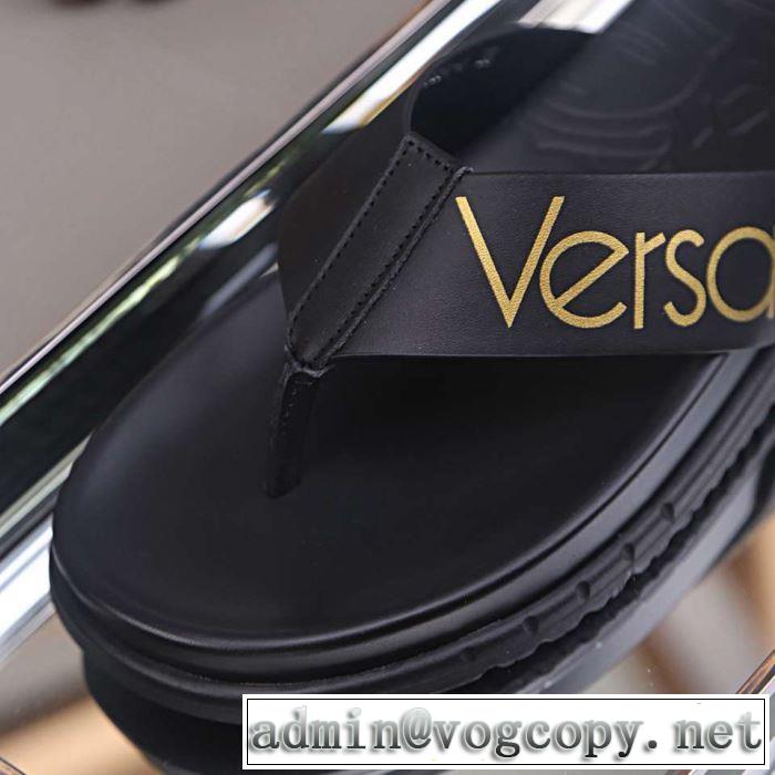  ヴェルサーチVERSACE  2色可選 今旬のシルエットバランス サンダル肌触りの良いサラりと 2019春夏も引き続きトレンド
