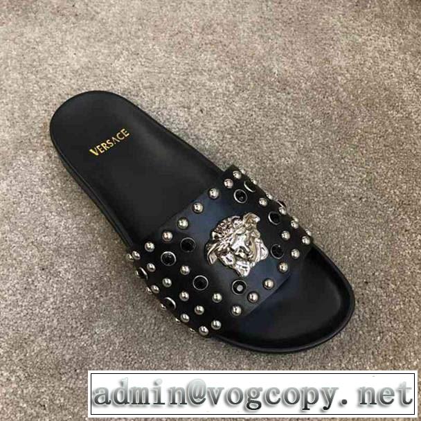  【2019春夏】最新コレクション 柔らかい印象に上質  サンダル  ヴェルサーチVERSACE 2色可選 着回し力も抜群です！