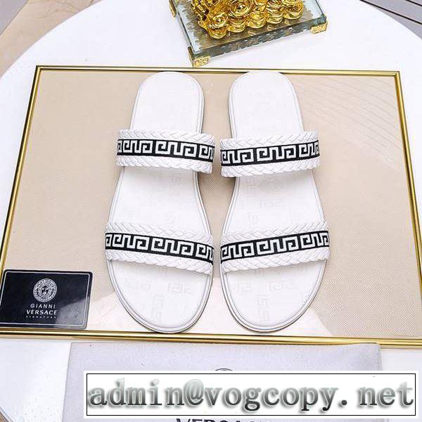 サンダル 最も目立ったブランド新品  2019夏色っぽさ ヴェルサーチVERSACE 夏の王道　適度な上品さ 2色可選 