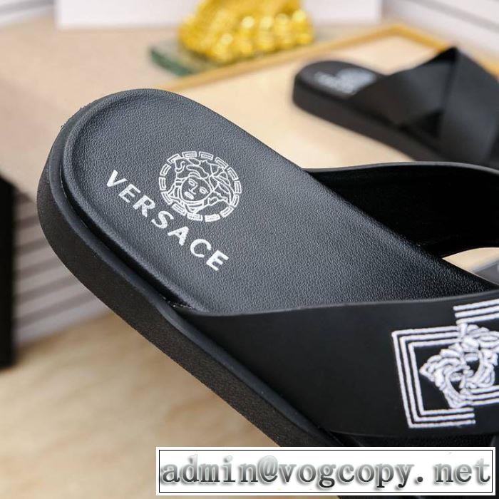  2019春夏も引き続き人気セール オシャレ上級者に  サンダル 2色可選  ヴェルサーチVERSACE オシャレ印象で人気の高い