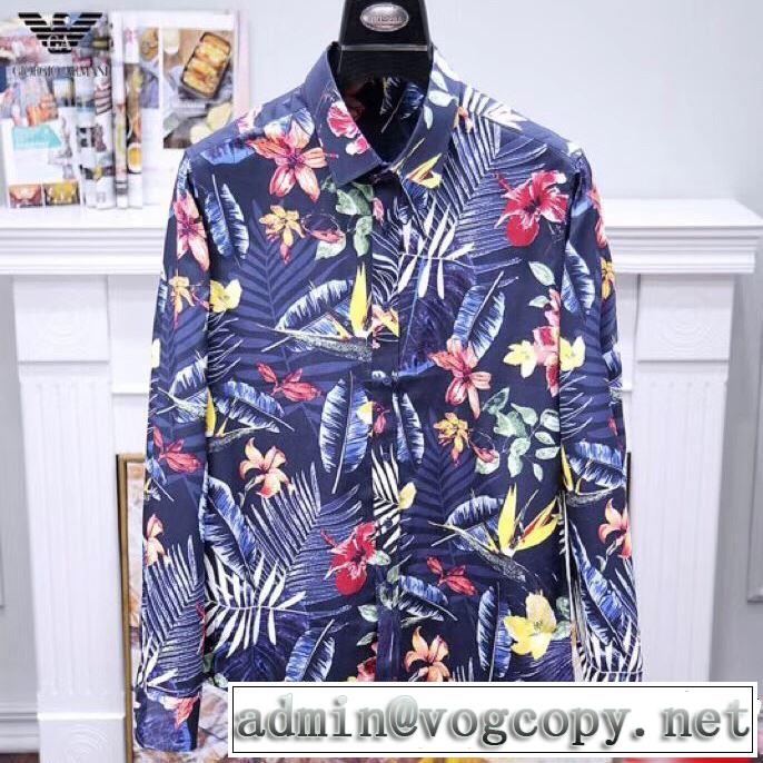 2色可選  知的優秀アイテム 長袖 /ロンT/ロングT/ロングTシャツ2019年春夏流行ファッション  アルマーニ ARMANI