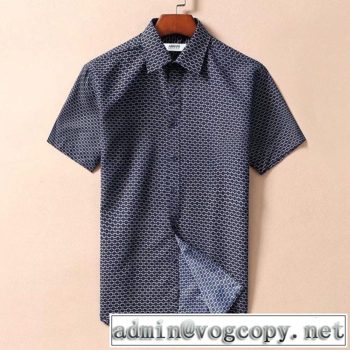  夏に良く似合うちょっと新品 アルマーニ2019春夏人気トレンドアイテム ARMANI  シャツ