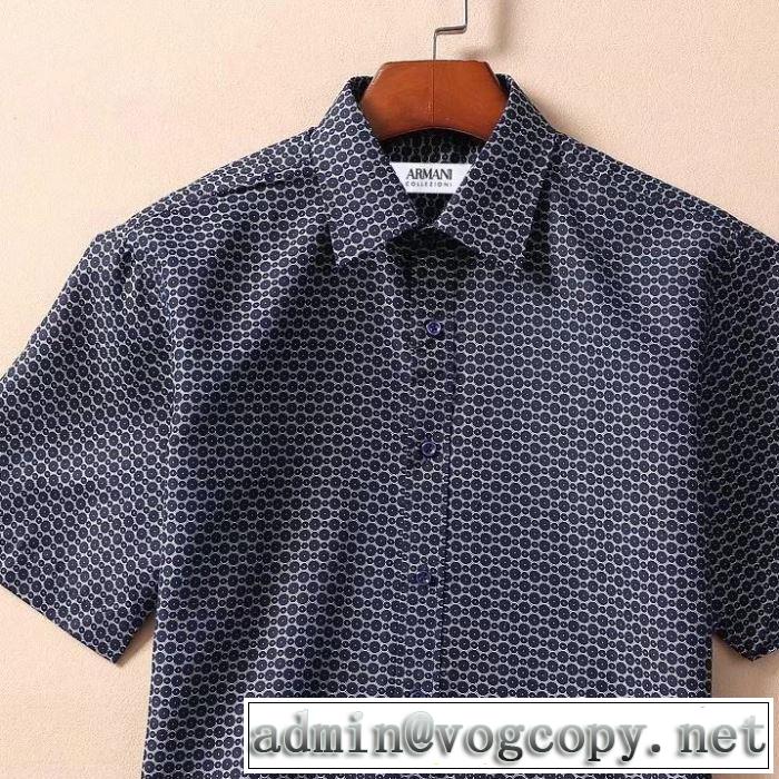 夏に良く似合うちょっと新品 アルマーニ2019春夏人気トレンドアイテム ARMANI  シャツ
