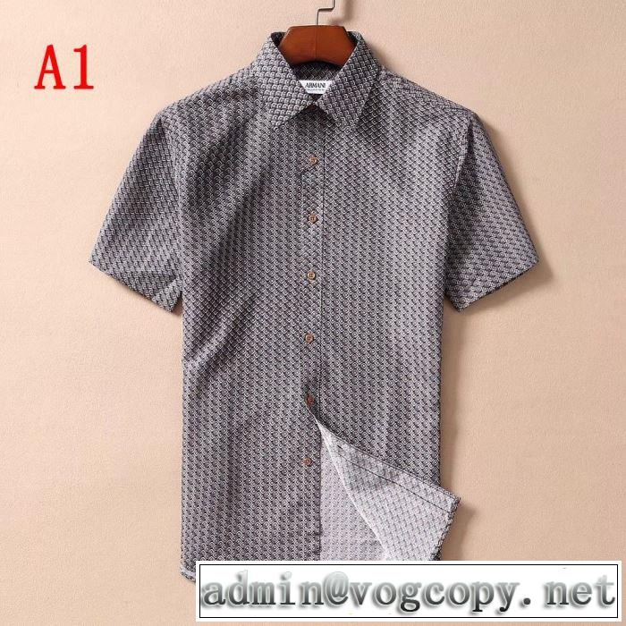  素敵カジュアル春夏新品  2色可選  シャツ アルマーニ 海外セレブは大人気 ARMANI 2019SS