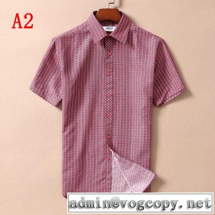 素敵カジュアル春夏新品  2色可選  シャツ アルマーニ 海外セレブは大人気 ARMANI 2019SS