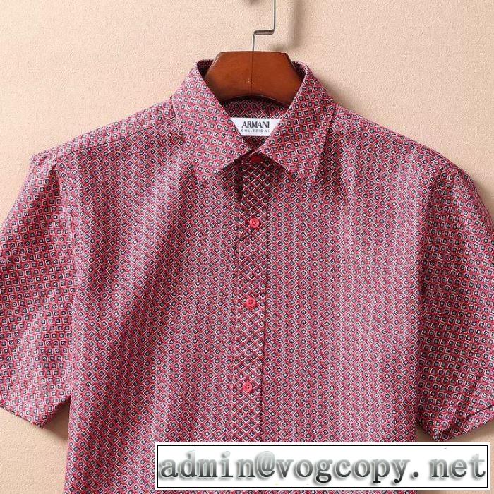 素敵カジュアル春夏新品  2色可選  シャツ アルマーニ 海外セレブは大人気 ARMANI 2019SS