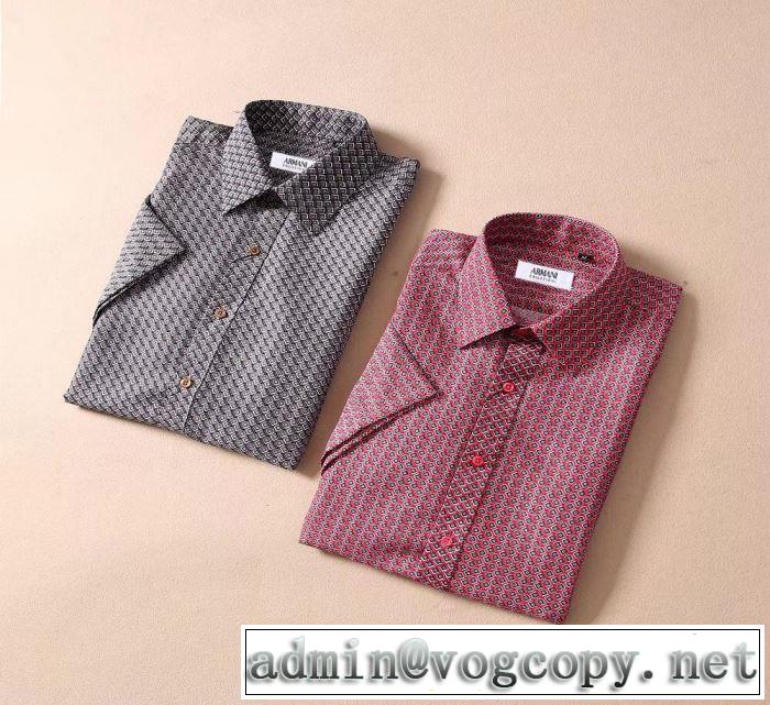 素敵カジュアル春夏新品  2色可選  シャツ アルマーニ 海外セレブは大人気 ARMANI 2019SS