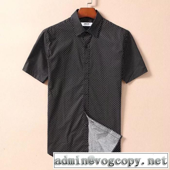  【2019年】夏のファッション2色可選  シャツ アルマーニカジュアルファッションを楽しもう ARMANI