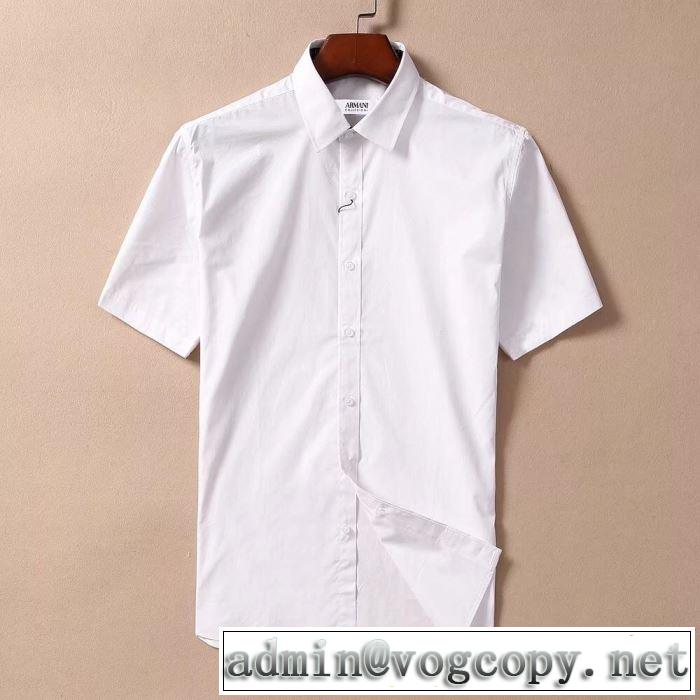 夏に良く似合うちょっと新品 アルマーニ2019年春夏シーズンの人気 ARMANI 4色可選  シャツ