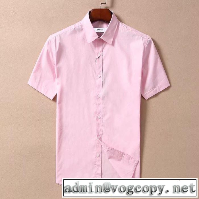 夏に良く似合うちょっと新品 アルマーニ2019年春夏シーズンの人気 ARMANI 4色可選  シャツ