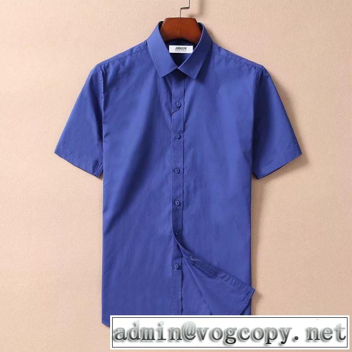 夏に良く似合うちょっと新品 アルマーニ2019年春夏シーズンの人気 ARMANI 4色可選  シャツ
