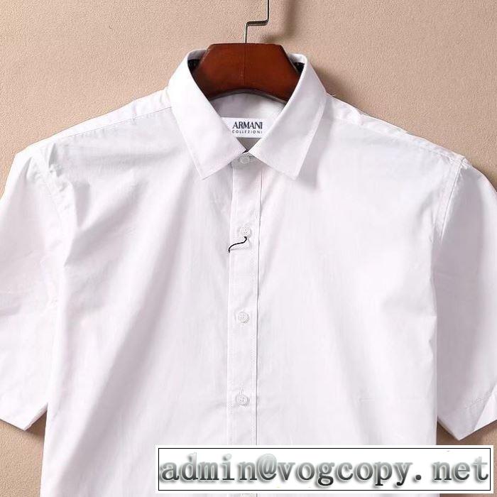 夏に良く似合うちょっと新品 アルマーニ2019年春夏シーズンの人気 ARMANI 4色可選  シャツ