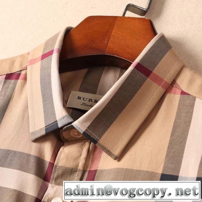 BURBERRY 2色可選 夏先に大活躍するシャツ 毎年トレンドアイテムが出る バーバリー2019春夏のトレンド新商品