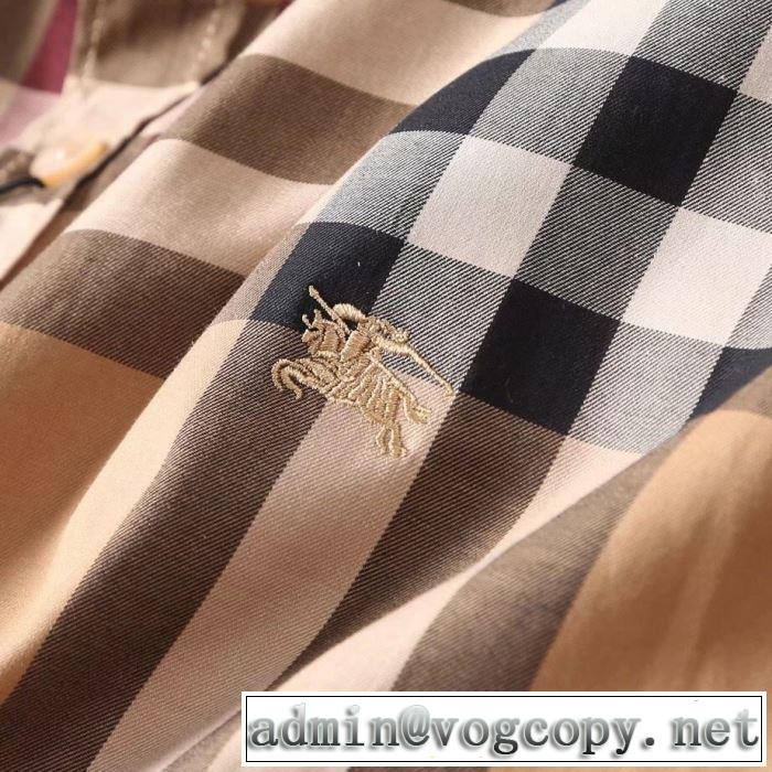 BURBERRY 2色可選 夏先に大活躍するシャツ 毎年トレンドアイテムが出る バーバリー2019春夏のトレンド新商品