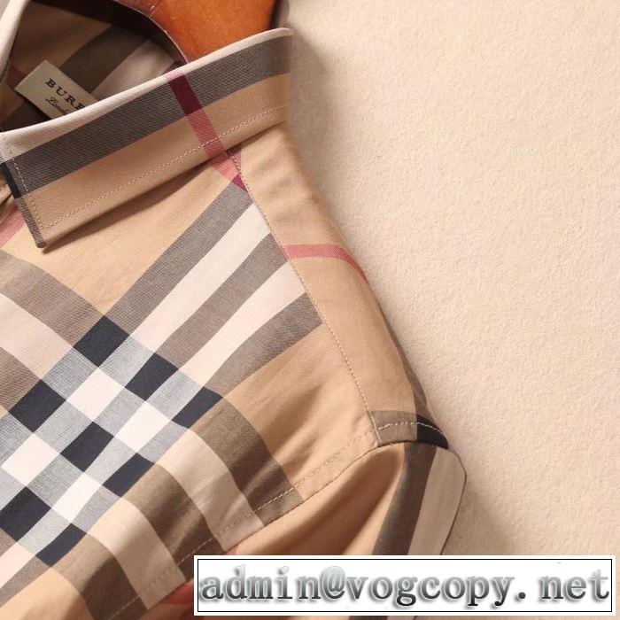 BURBERRY 2色可選 夏先に大活躍するシャツ 毎年トレンドアイテムが出る バーバリー2019春夏のトレンド新商品