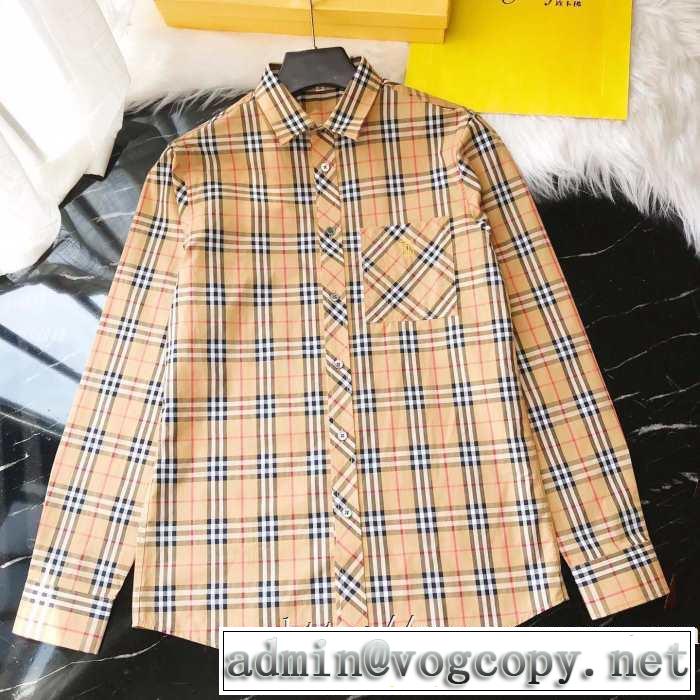 バーバリー BURBERRY シャツ 2色可選 2019-20秋冬トレンドファッション オシャレスタイルが今年流