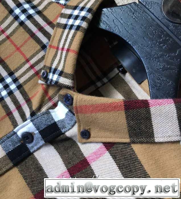2019トレンドカラー秋冬セール バーバリー BURBERRY シャツ  秋冬ファッションコーディネート