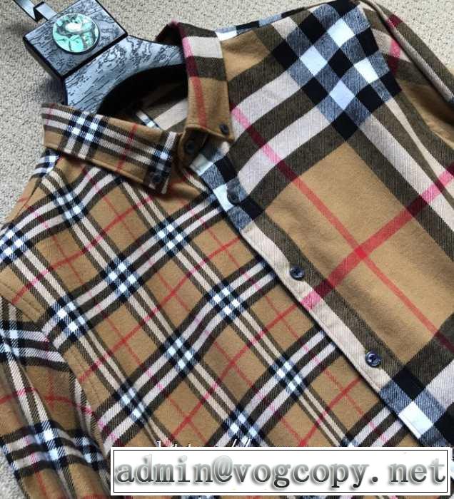 2019トレンドカラー秋冬セール バーバリー BURBERRY シャツ  秋冬ファッションコーディネート