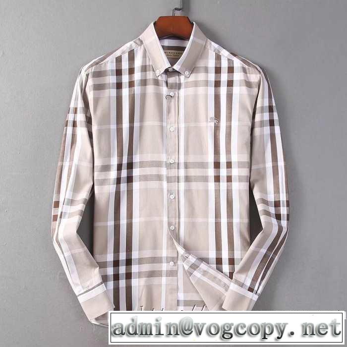 バーバリー BURBERRY シャツ 3色可選 今年の流行りファション 2019秋冬トレンドデザイン