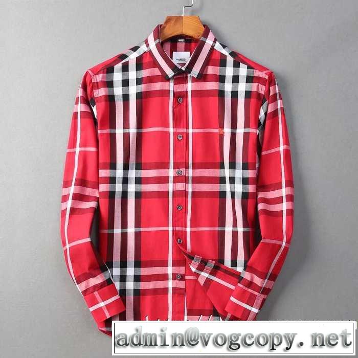 バーバリー BURBERRY シャツ 3色可選 今年の流行りファション 2019秋冬トレンドデザイン