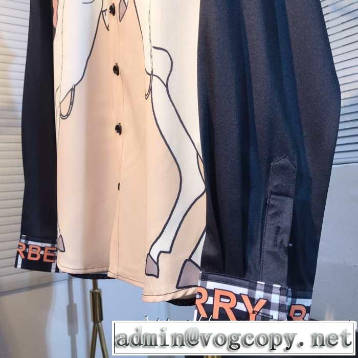 バーバリー BURBERRY シャツ 2色可選 2019トレンドアイテム激安 秋こそ楽しめるアイテム