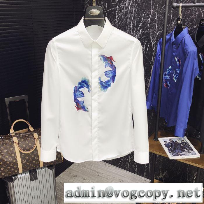  ちょっと大人の印象 長袖 /ロンT/ロングT/ロングTシャツ 4色可選 2019年最新ファッション ドルチェ＆ガッバーナ Dolce&Gabbana 
