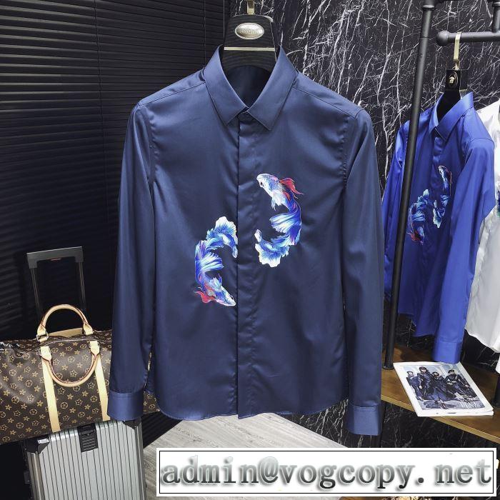 ちょっと大人の印象 長袖 /ロンT/ロングT/ロングTシャツ 4色可選 2019年最新ファッション ドルチェ＆ガッバーナ Dolce&Gabbana