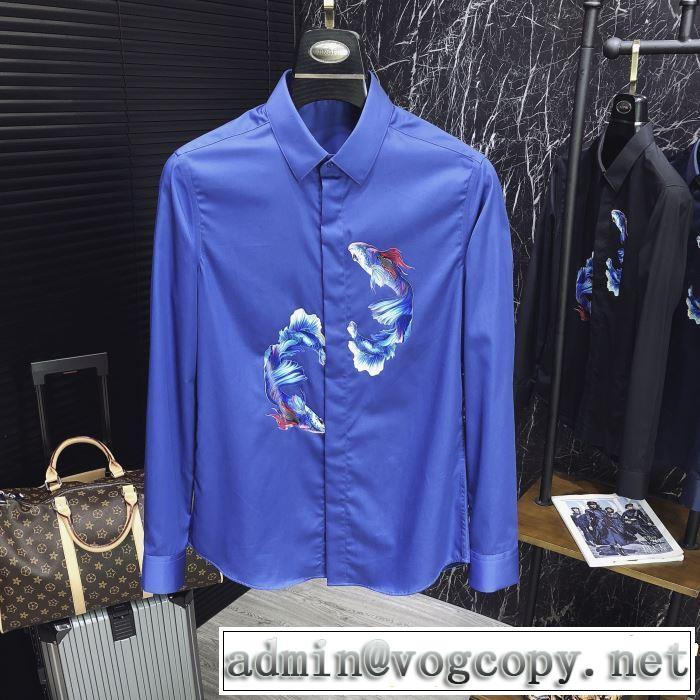 ちょっと大人の印象 長袖 /ロンT/ロングT/ロングTシャツ 4色可選 2019年最新ファッション ドルチェ＆ガッバーナ Dolce&Gabbana