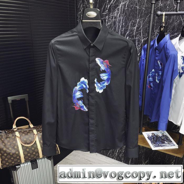 ちょっと大人の印象 長袖 /ロンT/ロングT/ロングTシャツ 4色可選 2019年最新ファッション ドルチェ＆ガッバーナ Dolce&Gabbana