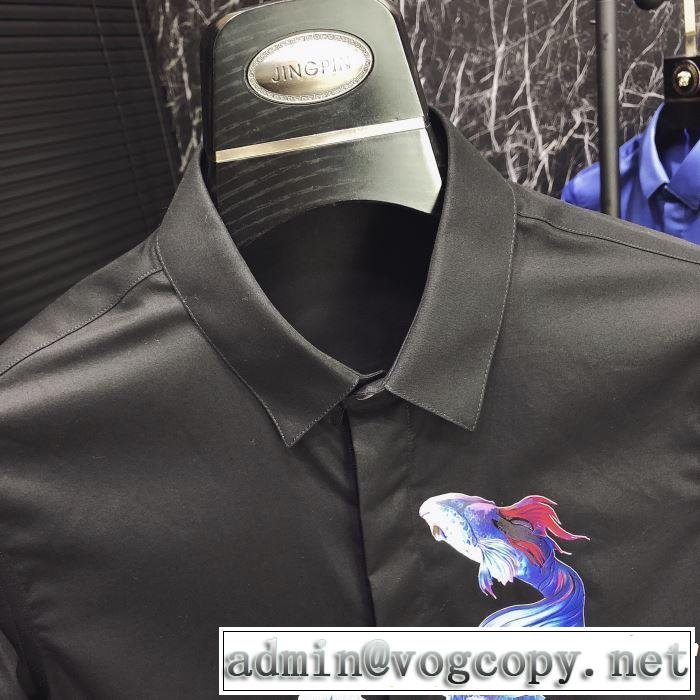 ちょっと大人の印象 長袖 /ロンT/ロングT/ロングTシャツ 4色可選 2019年最新ファッション ドルチェ＆ガッバーナ Dolce&Gabbana