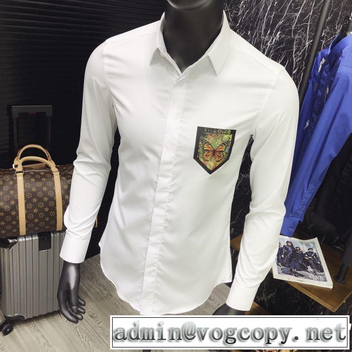 知的な雰囲気夏着物 ドルチェ＆ガッバーナ2019年の夏のマスト  Dolce&Gabbana 長袖 /ロンT/ロングT/ロングTシャツ 2色可選