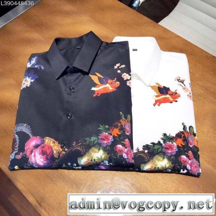 新しい斬新なスタイル ドルチェ＆ガッバーナ Dolce&Gabbana2019夏ファション新品  長袖 /ロンT/ロングT/ロングTシャツ 2色可選